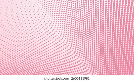 Pastel pink with halftone dot abstract background for backdrop