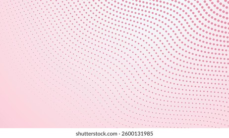 Pastel pink with halftone dot abstract background for backdrop