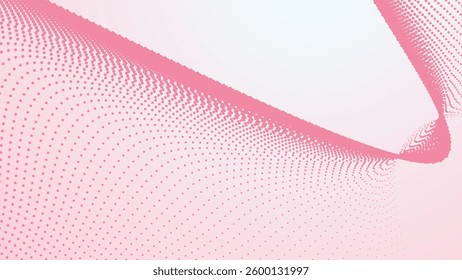 Pastel pink with halftone dot abstract background for backdrop