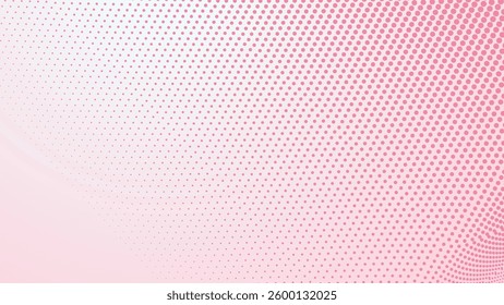 Pastel pink with halftone dot abstract background for backdrop
