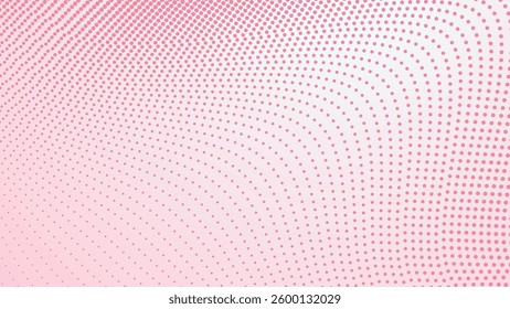 Pastel pink with halftone dot abstract background for backdrop