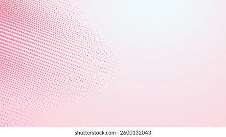 Pastel pink with halftone dot abstract background for backdrop