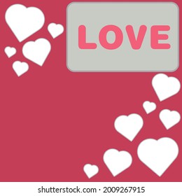 Pastel Pink Hearts Background Make Greeting Cards.