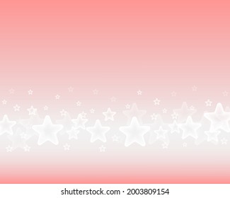 Pastel pink star light sky background