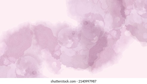 Pastel pink wet watercolor texture. Vector illustration with a romantic brush included in the file