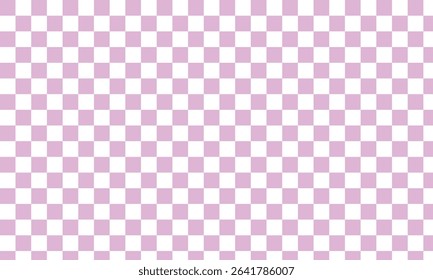 Pastel pink and white checkerboard pattern with a clean and minimal look. Ideal for backgrounds, textiles, wrapping paper, crafts, and soft feminine design elements in creative projects.