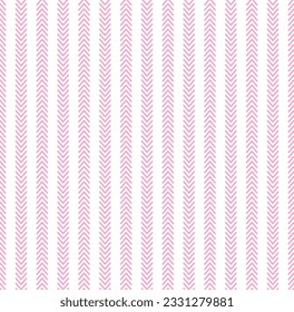 Pastel pink and white classic tablecloth plaid. Cute seamless knitting pattern for print fashion, home decor and stationary. Vector illustration