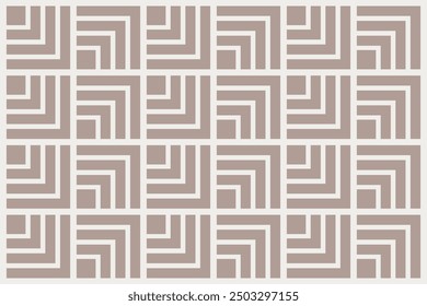 Pastel pink and white geometric pattern repeated and decorative design that can be used for packaging, decorating, interior design, wallpapers banners, and more.