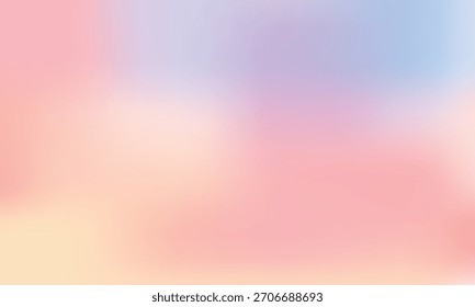 Pastel Pink e Yellow Gradient: fundo de vetor suave criado com ferramenta de malha