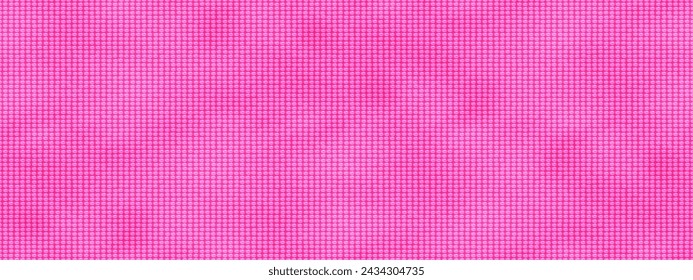 Pastel pink yoga mat with massage tactile texture and seamless pattern. Smooth PVC mattress for fitness, Pilates and aerobics. Vector bg with gradient mesh