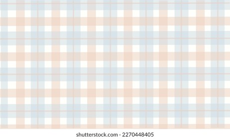 Pastel plaid light background vector illustration.