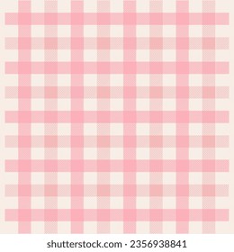 Pastel plaid pattern design for background and wallpaper with pink and cream color.