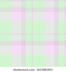 Pastel plaid pattern featuring pink, green, and gray. Seamless and gentle, ideal for backgrounds, textiles, or creative design projects with a calming mood.