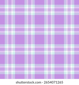 Padrão de xadrez pastel em lavanda e azul claro. Versátil para fundos, têxteis, moda, artesanato e projetos de design digital. Evoca suavidade e calma.
