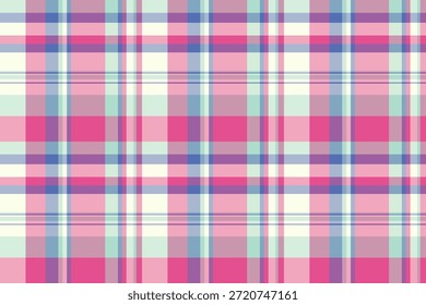 Patrón de cuadros pastel con rosa, azul y beige, lo que sugiere calidez acogedora. Ideal para fondos, textiles o diseños creativos. Versátil y suave.