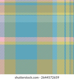 Padrão de xadrez pastel, repetindo perfeitamente. Design têxtil com uma paleta de cores suave e silenciada. Ideal para fundos, design de vestuário ou sobreposições gráficas.