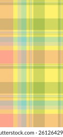 Pastel plaid pattern. Soft, cheerful colors ideal for textile design, website backgrounds, or springsummer themed projects.  Evokes feelings of warmth and serenity.