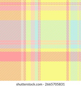 Pastel plaid pattern. Soft, cheerful colors create a sweet and delicate design, perfect for spring or summer projects. Use as a background, texture, or for textile designs.