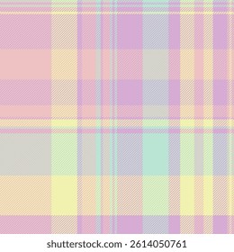 Pastel plaid pattern. Soft, dreamy colors create a gentle, romantic feel. Ideal for backgrounds, textiles, or branding projects needing a touch of sweetness and serenity.