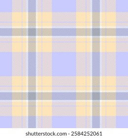 Pastel plaid pattern in soft lavender and pale yellow.  Perfect for textile design, website backgrounds, or fashion illustrations.