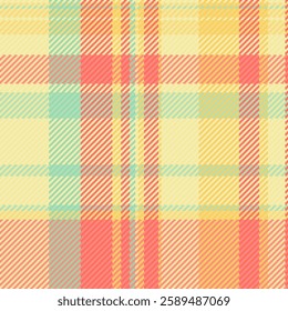 Pastel plaid pattern in soft peach, yellow, and mint green.  Perfect for textile design, website backgrounds, or crafting projects.