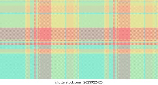 Pastel plaid pattern.  Soft, springlike colors create a cheerful and versatile design perfect for textiles, websites, or branding.