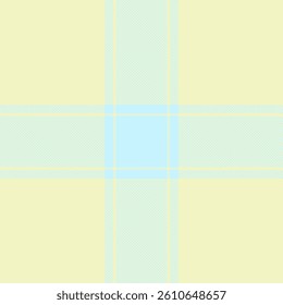 Pastel plaid pattern in soft yellow and blue hues.  Perfect for backgrounds, textiles, or branding projects seeking a gentle, calming aesthetic.