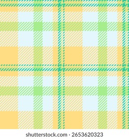 Padrão de xadrez pastel em amarelo suave, verde claro e azul pálido.  Ideal para designs de primavera, impressões têxteis ou fundos de site.  Um design alegre, fresco e versátil.