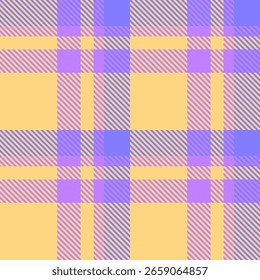 Padrão de xadrez pastel.  Matizes suaves amarelos, lilás e lavanda criam uma textura suave e calmante ideal para design têxtil, fundos de sites ou artigos de papelaria.