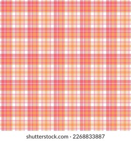 Pastel Plaid Seamless Pattern - Colorful and bright repeating pattern design