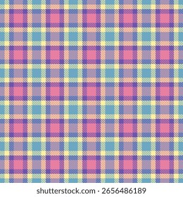 Patrón de cuadros pastel sin fisuras. Diseño textil con textura a cuadros. Ideal para fondos, telas y para añadir un toque retro o vintage.