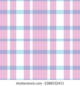 Pastel Plaid-like Seamless Vector Fabric Pattern