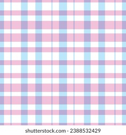 Pastel Plaid-like Seamless Vector Fabric Pattern