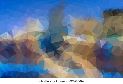 pastel Polygonal Mosaic Background, Vector illustration, Business Design Templates