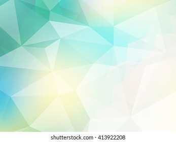 fondo de mosaico poligonal pastel, Ilustración vectorial