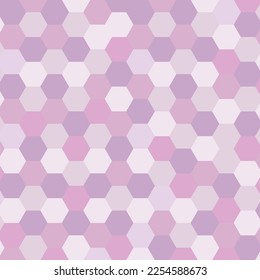 Fondo púrpura pastel con formas geométricas hexagonales