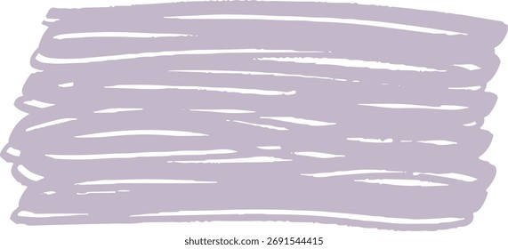 Ein pastellviolettes Pinselstrichmuster mit weißen Linien, das ein strukturiertes und abstraktes Design erzeugt.