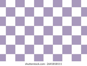 Pastel purple and white checkered background Space for selling products, backdrop, wallpaper, background, text. Vintage style background. Vector illustration.