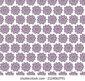 pastel purple and White Vector seamless ikat floral pattern. Seamless background pattern. Modern stylish texture. Repeating geometric.
