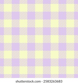 Pastel purple and yellow gingham check pattern.  Perfect for backgrounds, textiles, scrapbooking, or springsummer designs. Soft, delicate aesthetic.
