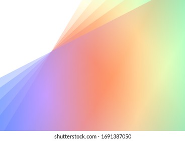 pastel rainbow abstract background, multicolor layer transparent backdrop, vector illustration