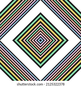 Pastel Rainbow Argyle Diagonal striped seamless pattern for fashion textiles, homeware, graphics