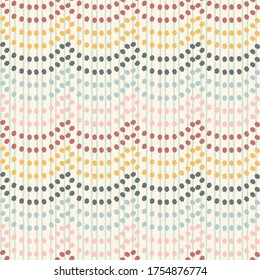 pastel rainbow dot abstract mint horizontal stripe textured ivory background seamless print background design