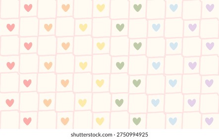  gingham corazones colores