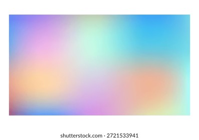 
Pastel Rainbow Gradient Background Soft Multicolor Blur Holographic Mesh Effect