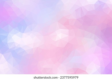 Pastel rainbow low poly  triangle mosaic background , vector illustration  for banner, web template, poster, backdrop, etc