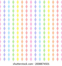 Pastel rainbow simple striped pattern. Abstract geometric vertical stripes seamless pattern. Artistic design for web and print on textile, fabric, paper