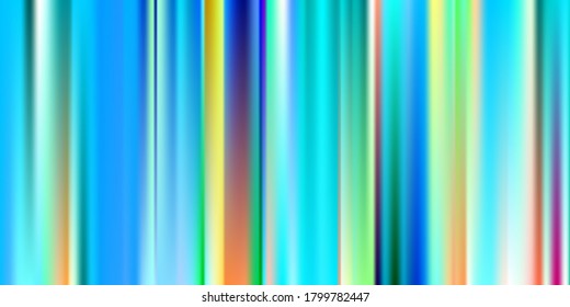 Pastel Rainbow Soft. Vibrant Blue, Neon Concept. Trend Multicolor Website. Holographic Vector. Glossy Cover. Soft Web Applications. Mobile illustration, Network Template Design. Pattern 80s Product.