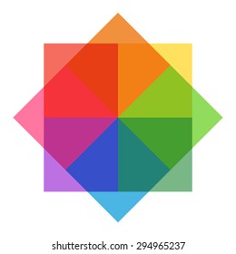 Pastel Rainbow Sqares