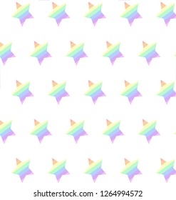 Pastel rainbow stars pattern